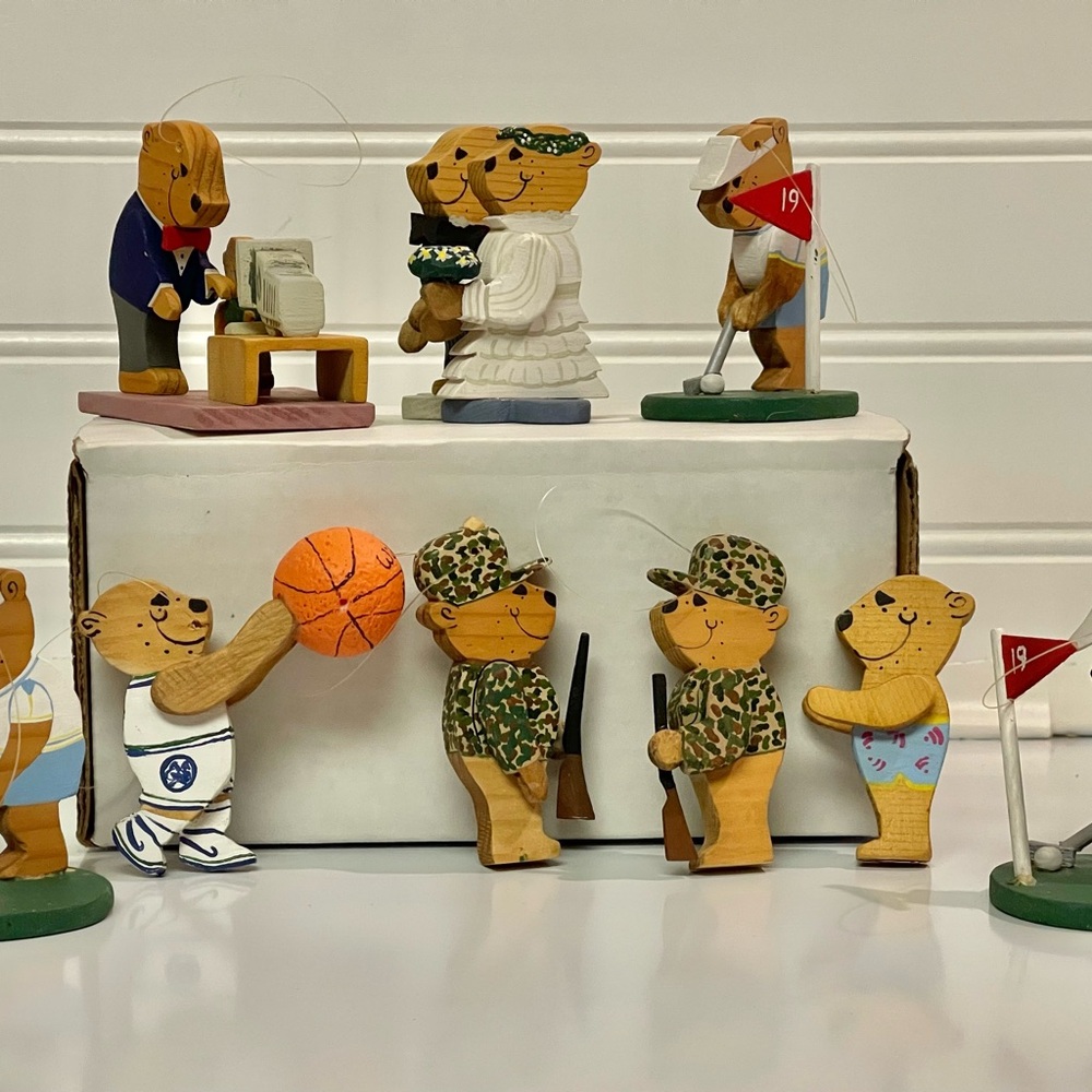 Country Bay Bear Co Lot 9 Bears Handcrafted Golf Wed Hunt Basketball Ofc Ck Pics